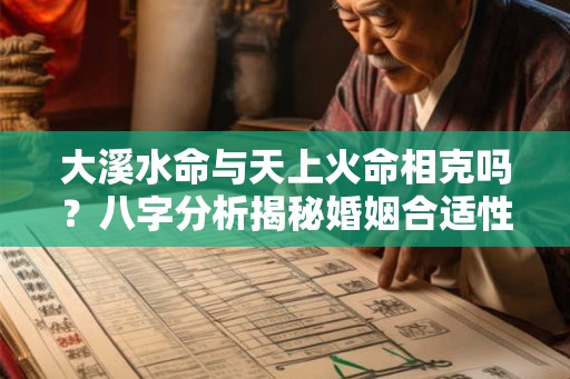 大溪水命与天上火命相克吗？八字分析揭秘婚姻合适性