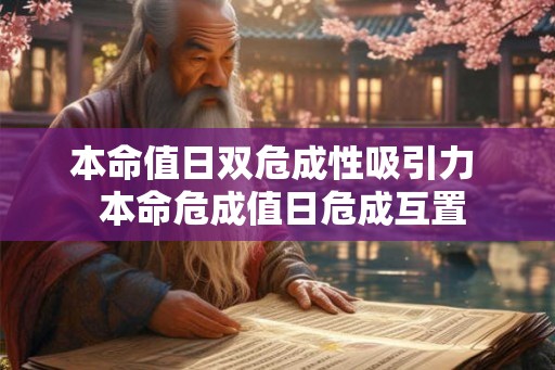 本命值日双危成性吸引力 本命危成值日危成互置 本命值日双危成性吸引力 本命危成值日危成互置