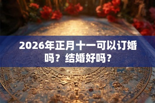 2026年正月十一可以订婚吗？结婚好吗？