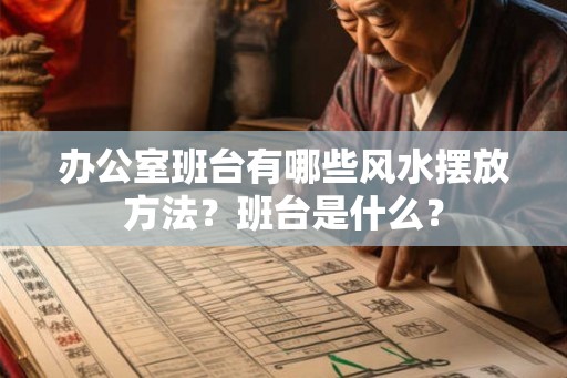 办公室班台有哪些风水摆放方法？班台是什么？