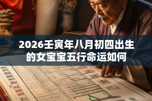 2026壬寅年八月初四出生的女宝宝五行命运如何 2026壬寅年八月初四出生的女宝宝五行命运如何