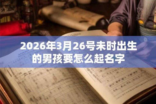 2026年3月26号未时出生的男孩要怎么起名字