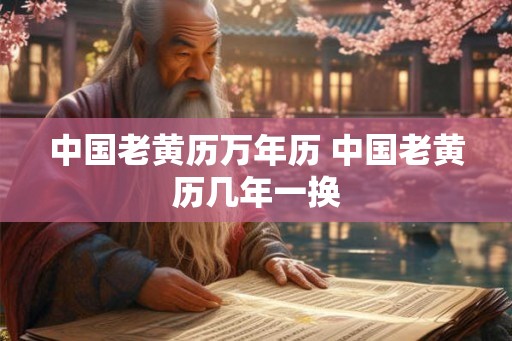 中国老黄历万年历 中国老黄历几年一换
