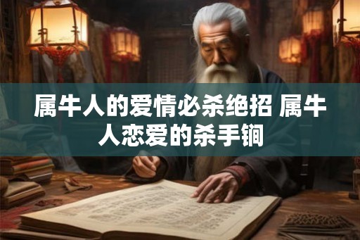 属牛人的爱情必杀绝招 属牛人恋爱的杀手锏