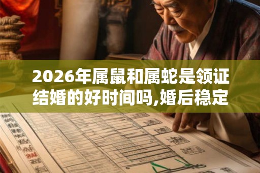2026年属鼠和属蛇是领证结婚的好时间吗,婚后稳定和谐 2026年属鼠和属蛇是领证结婚的好时间吗,婚后稳定和谐