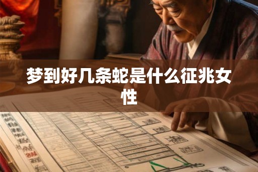 梦到好几条蛇是什么征兆女性