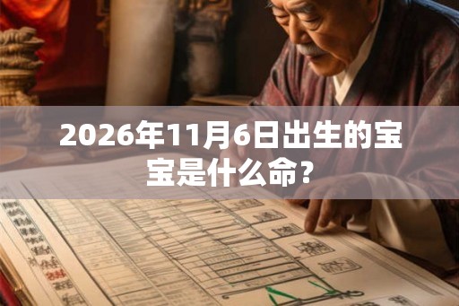 2026年11月6日出生的宝宝是什么命？