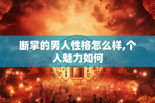 断掌的男人性格怎么样,个人魅力如何
