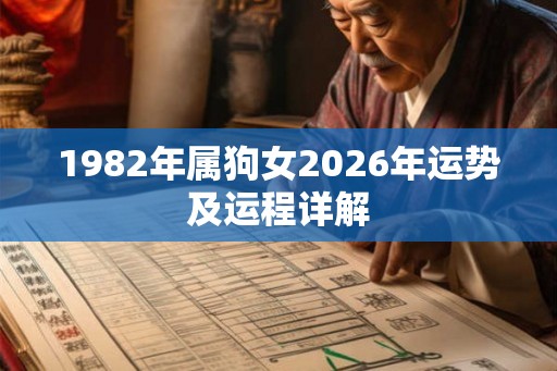 1982年属狗女2026年运势及运程详解