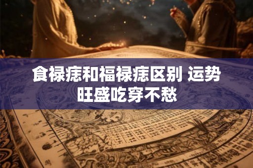 食禄痣和福禄痣区别 运势旺盛吃穿不愁