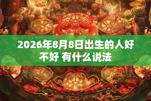 2026年8月8日出生的人好不好 有什么说法 2026年8月8日出生的人好不好 有什么说法