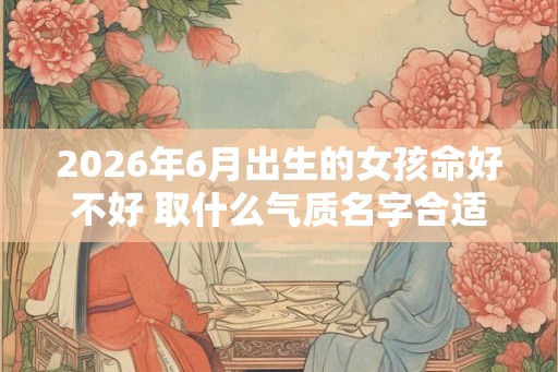 2026年6月出生的女孩命好不好 取什么气质名字合适