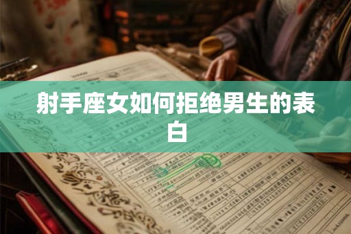 射手座女如何拒绝男生的表白