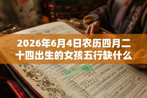 2026年6月4日农历四月二十四出生的女孩五行缺什么 2026年6月4日农历四月二十四出生的女孩五行缺什么