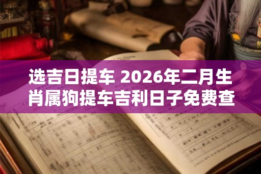 选吉日提车 2026年二月生肖属狗提车吉利日子免费查询