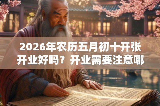 2026年农历五月初十开张开业好吗?开业需要注意哪些风水? 2026年农历五月初十开张开业好吗?开业需要注意哪些风水?