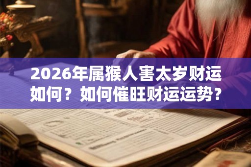2026年属猴人害太岁财运如何？如何催旺财运运势？