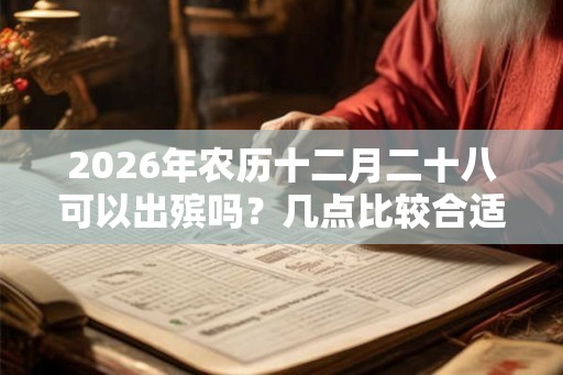 2026年农历十二月二十八可以出殡吗？几点比较合适？