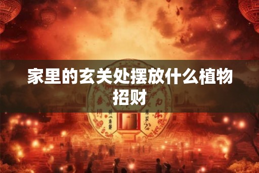 家里的玄关处摆放什么植物招财