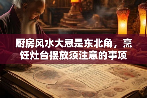 厨房风水大忌是东北角，烹饪灶台摆放须注意的事项
