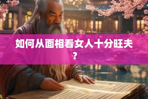 如何从面相看女人十分旺夫？