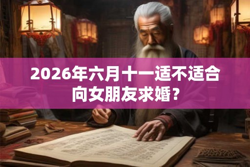 2026年六月十一适不适合向女朋友求婚? 2026年六月十一适不适合向女朋友求婚?