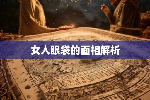 女人眼袋的面相解析 女人眼袋的面相解析