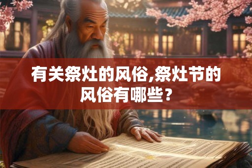 有关祭灶的风俗,祭灶节的风俗有哪些？