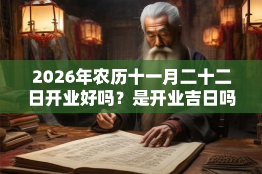 2026年农历十一月二十二日开业好吗?是开业吉日吗? 2026年农历十一月二十二日开业好吗?是开业吉日吗?