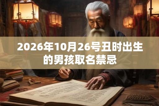2026年10月26号丑时出生的男孩取名禁忌