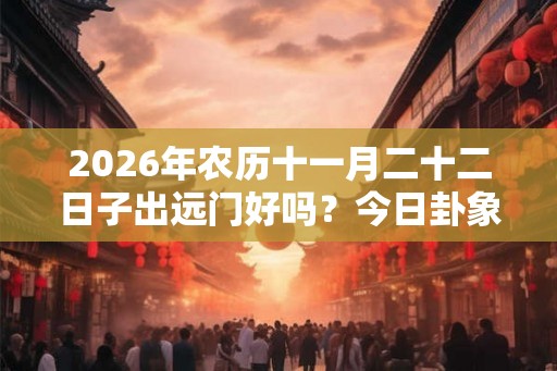 2026年农历十一月二十二日子出远门好吗？今日卦象如何？