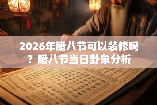 2026年腊八节可以装修吗？腊八节当日卦象分析