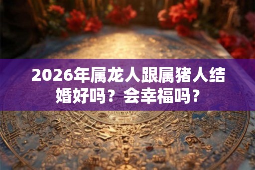 2026年属龙人跟属猪人结婚好吗?会幸福吗? 2026年属龙人跟属猪人结婚好吗?会幸福吗?