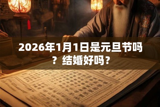 2026年1月1日是元旦节吗？结婚好吗？
