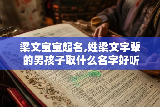 梁文宝宝起名,姓梁文字辈 的男孩子取什么名字好听？