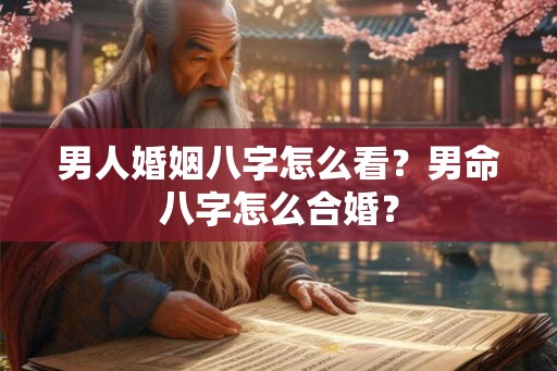 男人婚姻八字怎么看？男命八字怎么合婚？