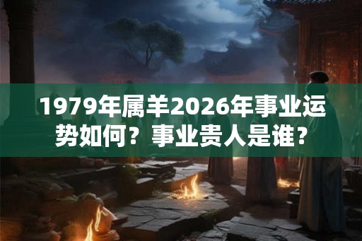 1979年属羊2026年事业运势如何？事业贵人是谁？