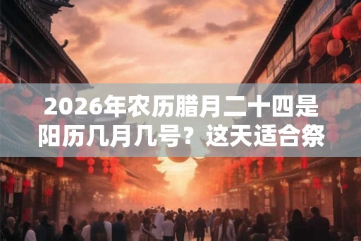 2026年农历腊月二十四是阳历几月几号？这天适合祭祖吗？