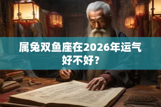 属兔双鱼座在2026年运气好不好？