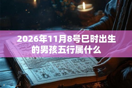 2026年11月8号巳时出生的男孩五行属什么