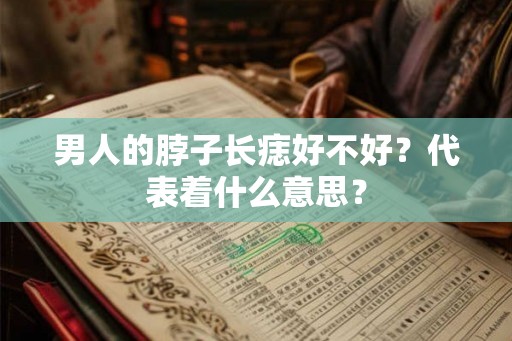 男人的脖子长痣好不好?代表着什么意思? 男人的脖子长痣好不好?代表着什么意思?