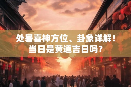 处暑喜神方位、卦象详解！当日是黄道吉日吗？