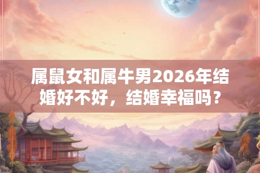 属鼠女和属牛男2026年结婚好不好，结婚幸福吗？