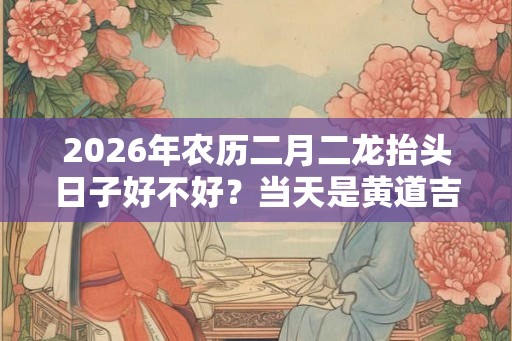 2026年农历二月二龙抬头日子好不好？当天是黄道吉日吗？