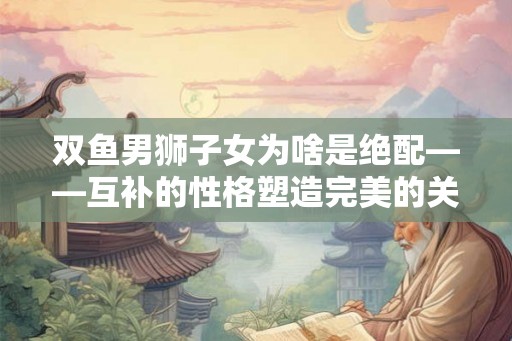 双鱼男狮子女为啥是绝配——互补的性格塑造完美的关系