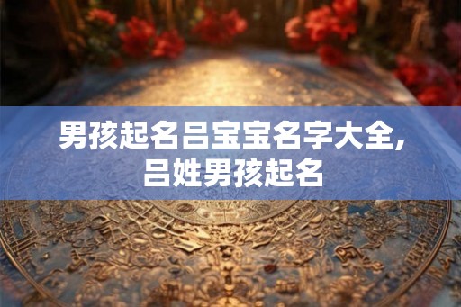男孩起名吕宝宝名字大全,吕姓男孩起名