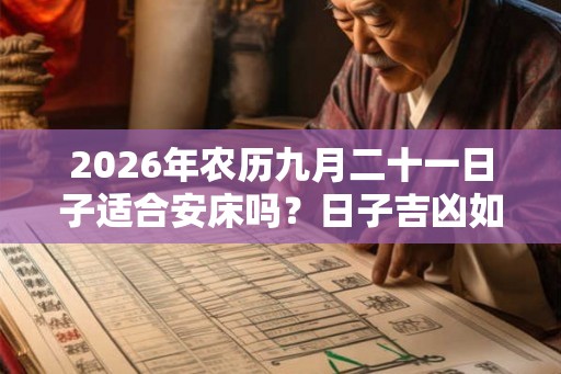 2026年农历九月二十一日子适合安床吗？日子吉凶如何？