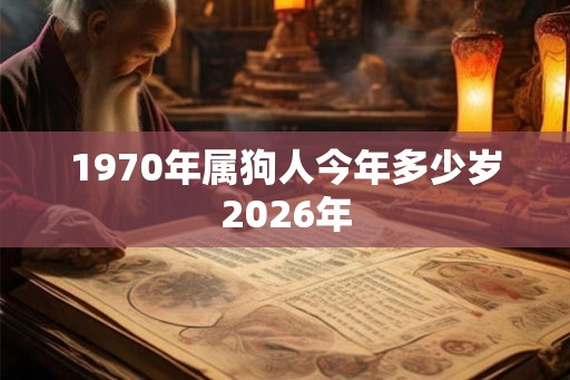 1970年属狗人今年多少岁2026年