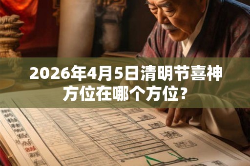 2026年4月5日清明节喜神方位在哪个方位？