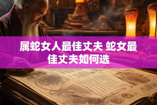 属蛇女人最佳丈夫 蛇女最佳丈夫如何选 属蛇女人最佳丈夫 蛇女最佳丈夫如何选